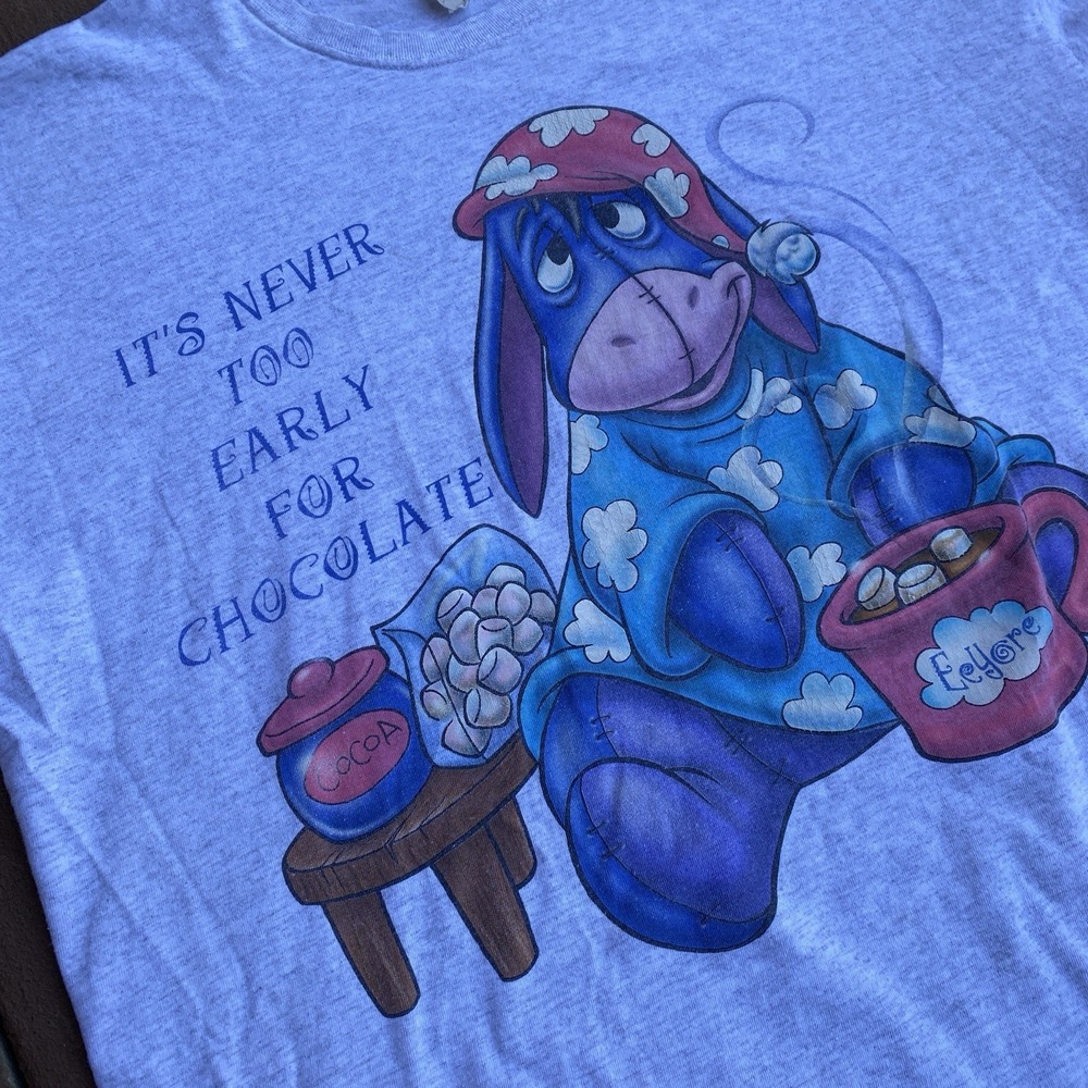 Vintage 90s Disney Eeyore Sleep SHirt Made in USA One Size RARE Large - Picture 2 of 7